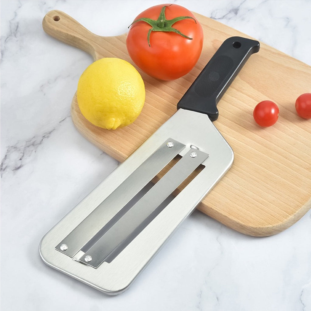& Lettuce Chopper | Manual Vegetable Cutter for Sauerkraut & Coleslaw | Stainless Steel Blades for Slicing Cucumbers,...