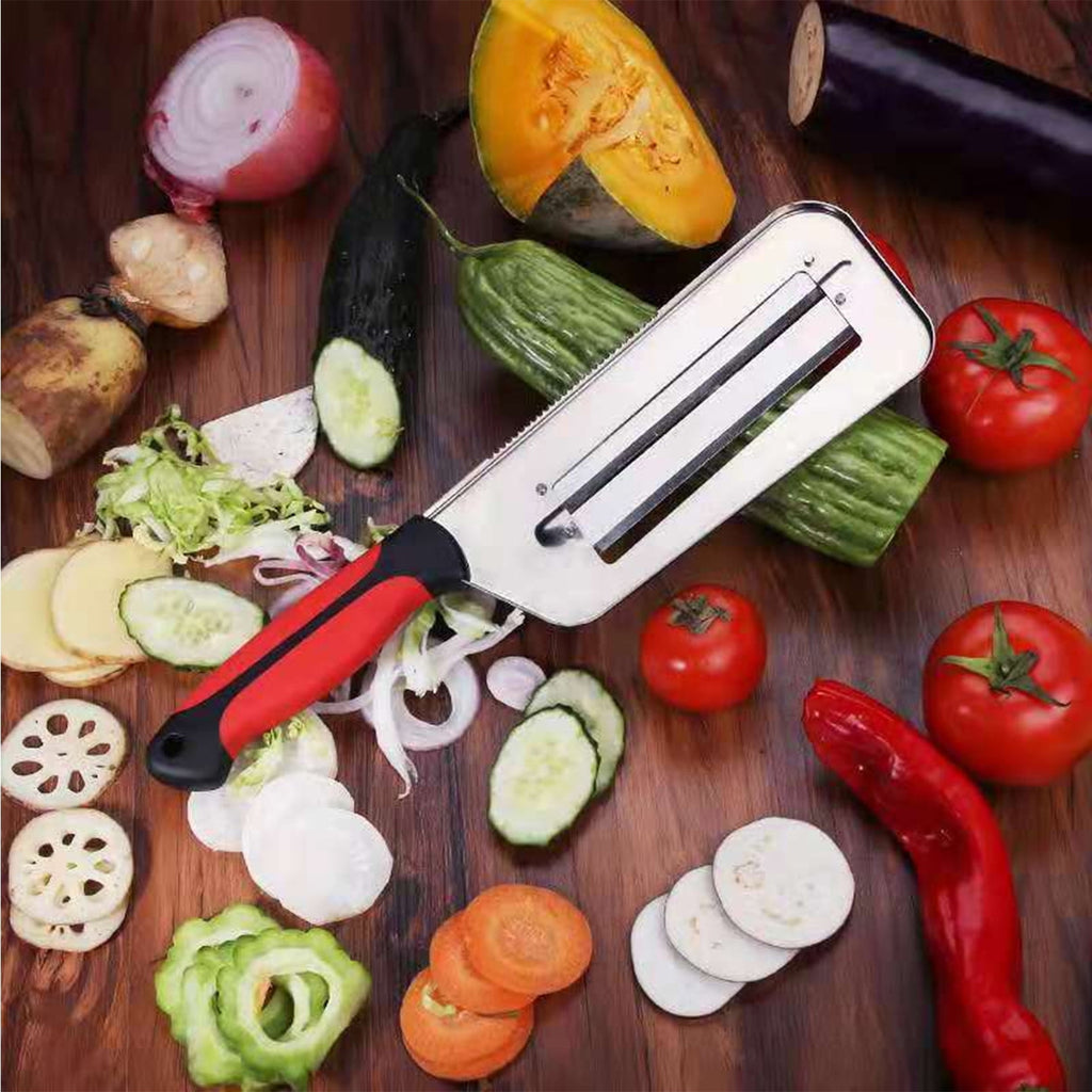 Cabbage Shredder Vegetable Cutter with Dual Blades, Manual Lettuce Slicer for Coleslaw Sauerkraut, Kitchen Tool for S...
