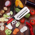 Cabbage Shredder Vegetable Cutter with Dual Blades, Manual Lettuce Slicer for Coleslaw Sauerkraut, Kitchen Tool for S...