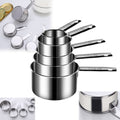 Curated Selection Premium 5 Piece Stainless Measuring Cup Set Accurate Kitchen Cooking Tools for Precise Liquid and D...