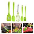 DINHEAROM Cooking Utensil Sets 5Pcs Kitchen Utensils Silicone Shovel Brush Scrapers Non Stick Coating