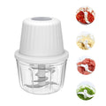 Electric Garlic Chopper, Large Capacity Onion Chopper with 6 Blades & Separation Partition, Mini Portable Kitchen Cho...