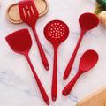 FHBVT Multifunctional Kitchenware Set, 5-Piece Silicone Utensils for Cooking, Easy-to-Clean Kitchen Tools, Heat-Resistant Spatulas and Spoon
