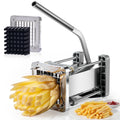 French Fry Cutter for Potatoes, Stainless Steel Professional Potato Cutter with 1/2inch Blade