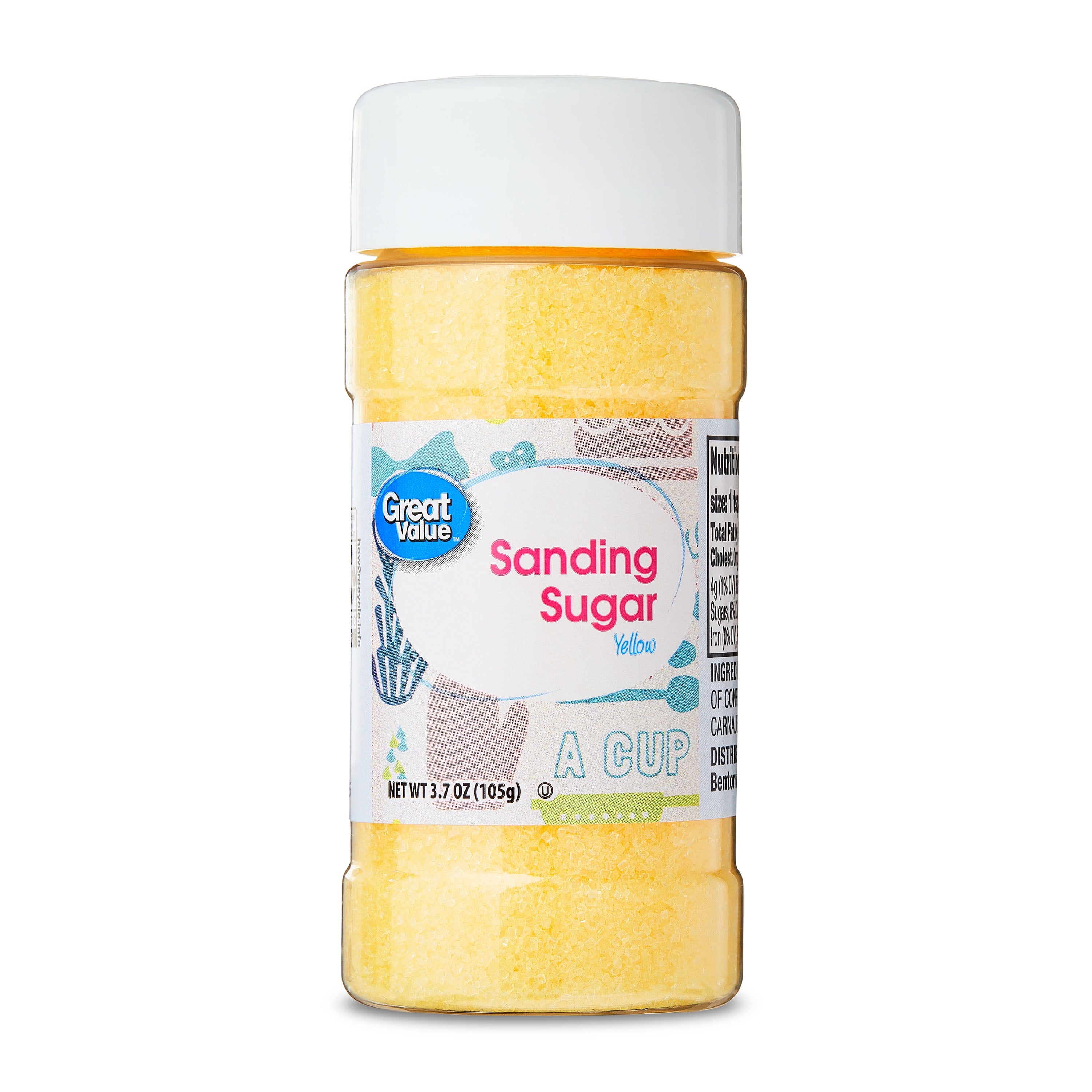 Yellow Sanding Sugar, 3.7 oz