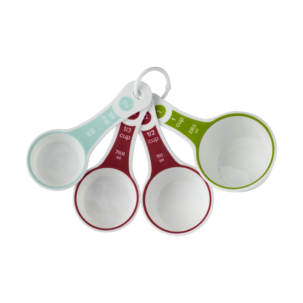 PROfreshionals 4-Piece Multicolor Measuring Cup Set with Textured Grip Handles