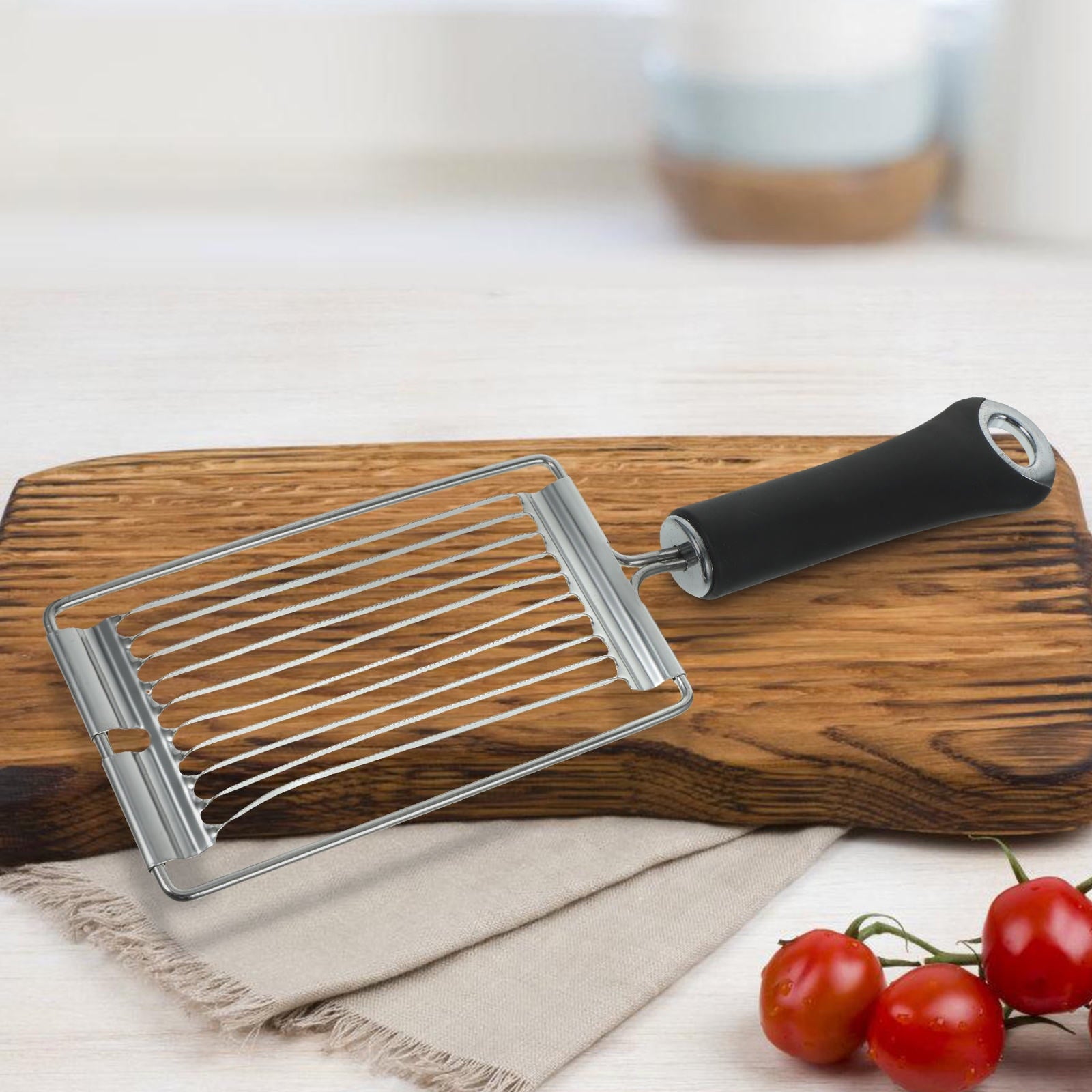 Stainless Steel Vegetable Slicer for Tomatoes, Potatoes, Carrots - Kitchen Cutter and Food Prep Tool