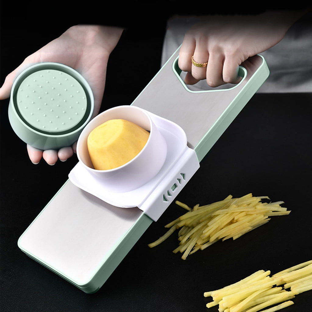 Handed Vegetable Cutter Veggie Shredder with Non Slip Base Ergonomic Handle for Safe Easy Food Prep Kitchen Tool