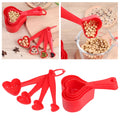 Heart Shaped Measuring Cups Set 8-Piece Kitchen Tools for Liquid and Dry Ingredients Baking Cooking