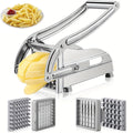 Heavy Duty French Fry Cutter with 2 Stainless Steel Blades, Potato Slicer for Homemade Fries, Professional Potato Pre...