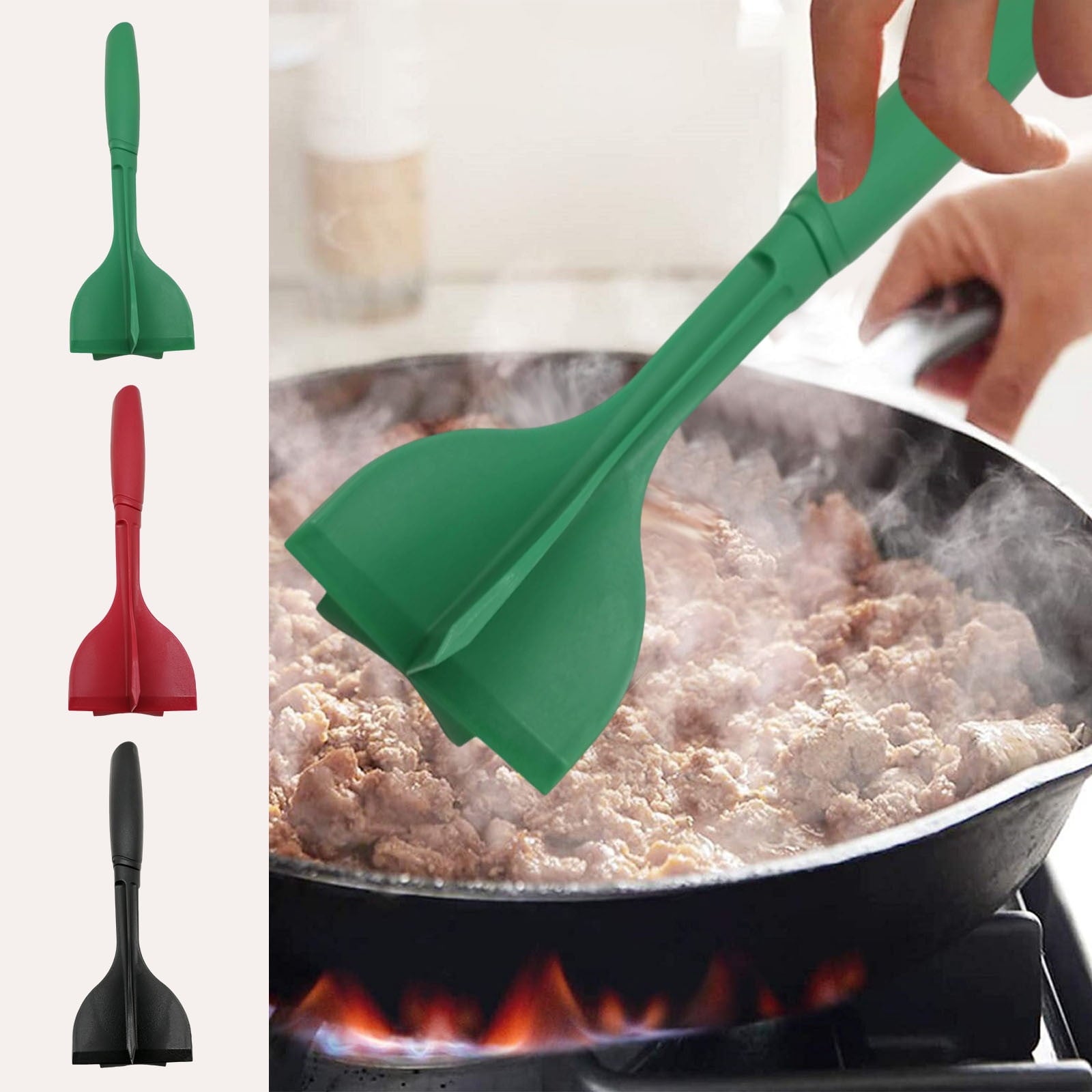 Heavy-duty Stainless Steel Meat Chopper And Masher Multi-functional Kitchen Tool For Grinding And Mincing Meat, Essential Accessory For Home