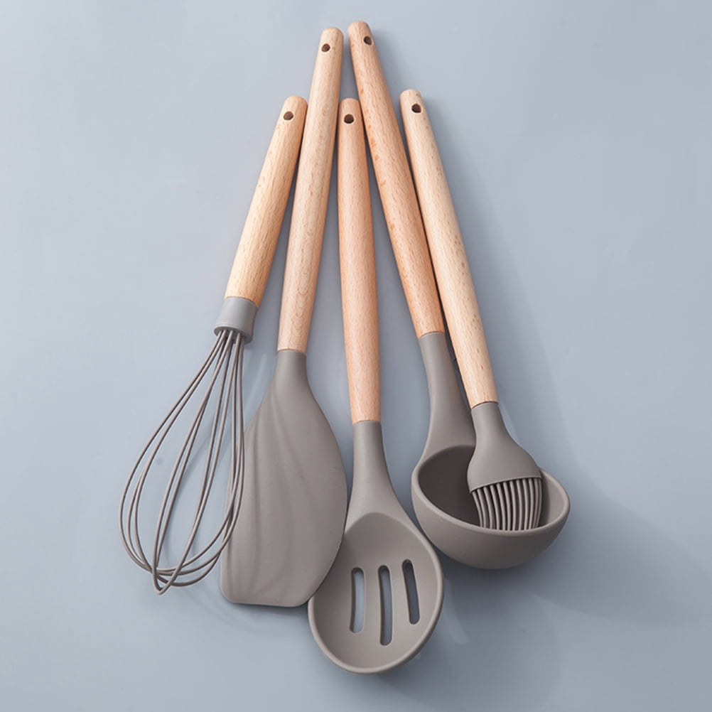 IDEANATEGRATE Reinforced Design Silicone Kitchen Utensil for Cooking Projects 1Pcs 12.2 x 3.1 x 1.2in