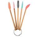 5Pcs Childrens Kitchen Utensil Set for Baking and Cooking with Silicone Spatulas and Oil Brushes