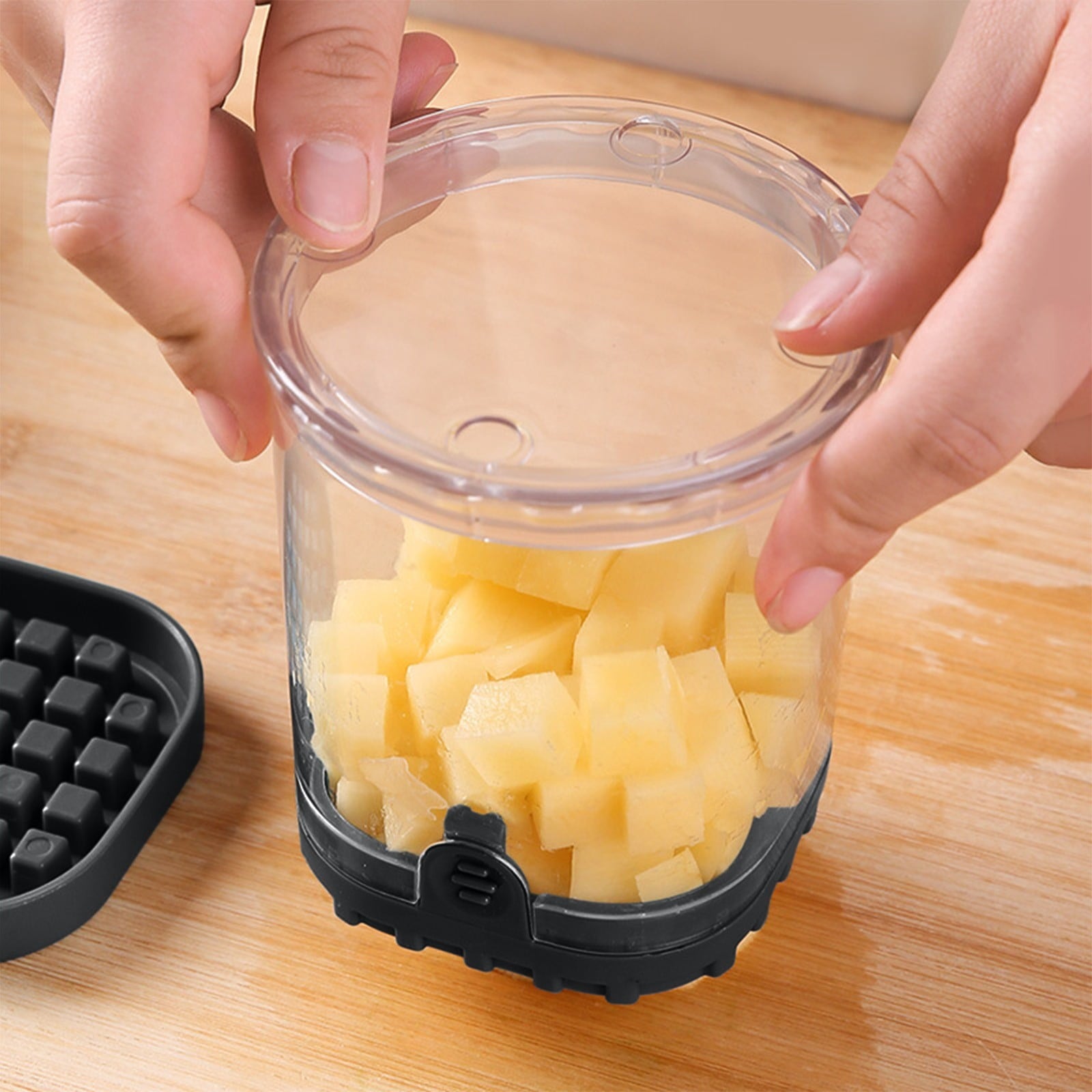 Inerposs Multifunctional Vegetable Dicer - Hand Pressure Cutter for Uniform Cubes, Strips - Effortless Kitchen Prep Tool
