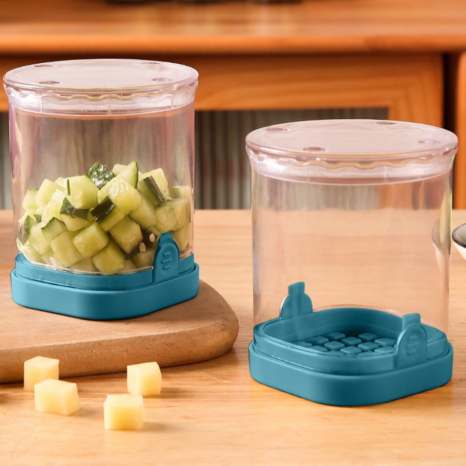 Manual Food Chopper, Efficient Kitchen Tool, Easy Slicing and Dicing, for Home Cooking Prep, Multicolor