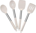Cooking Utensils Set of 4, Silicone Kitchen Utensils for Non-stick Cookware, Heat Resistant & Non-toxic Slotted Spatu...