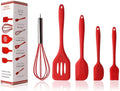 Kitchen Utensil Sets,Silicone kitchenware 5-Piece Set Cooking Spoon Spatula Whisk Brush Kitchen Tool Color Box Packaging Cooking Tool Sets W