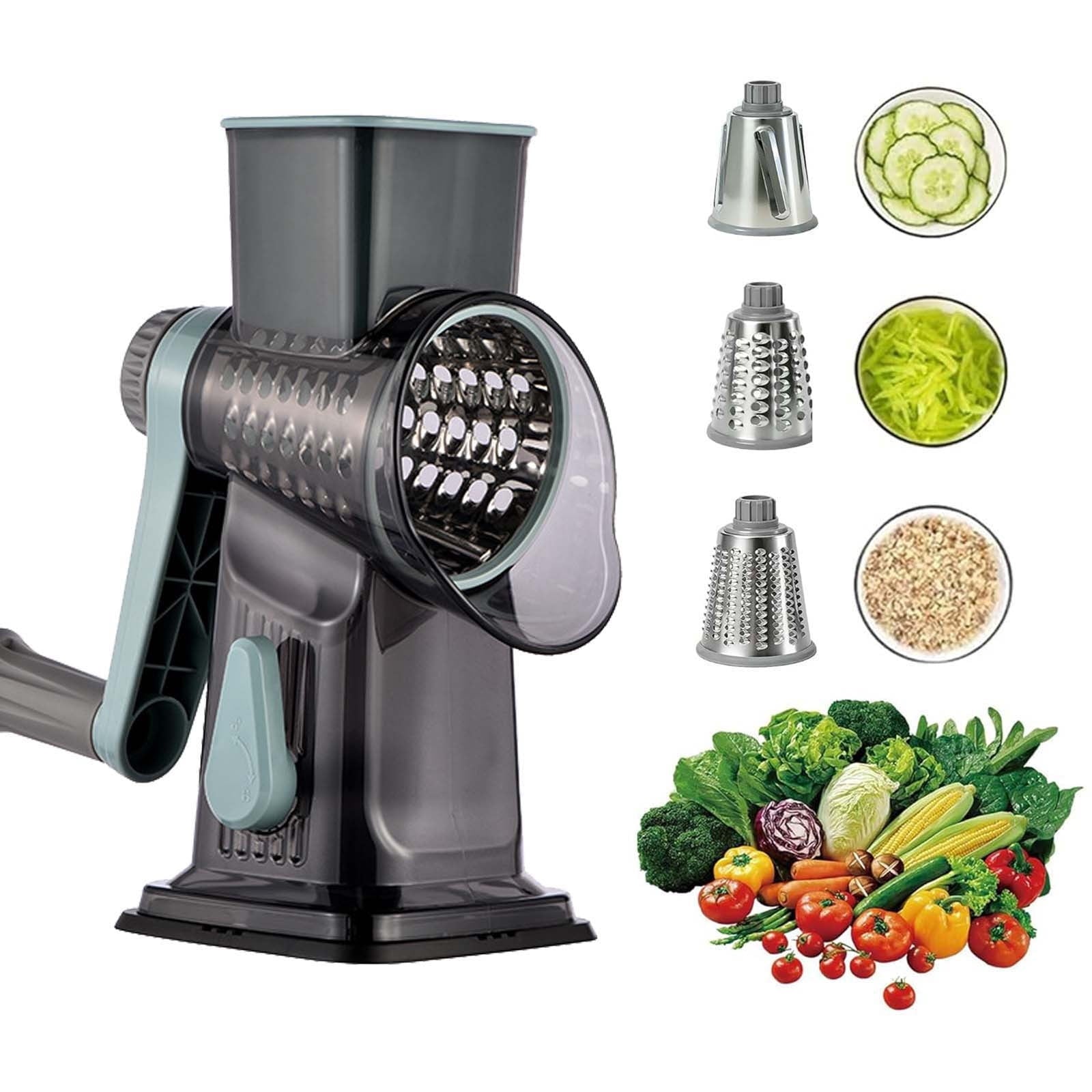 1 Pcs Multifunctional Hand Crank Vegetable Cutter Kitchen Gadget for Slicing Dicing Efficient Food Prep Essential Hom...
