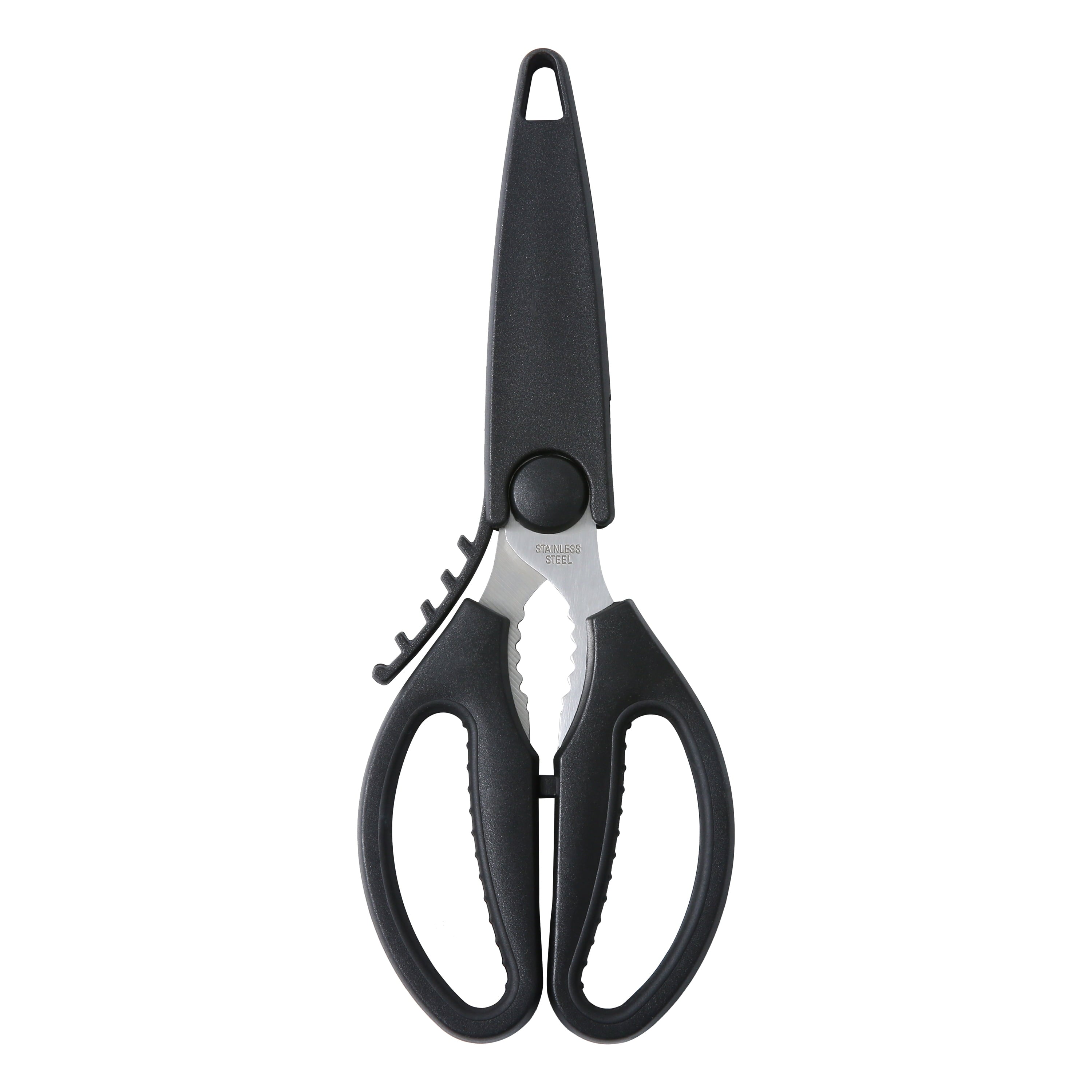 Black Handle Stainless Steel Multi-Purpose 8.6in Kitchen Shears