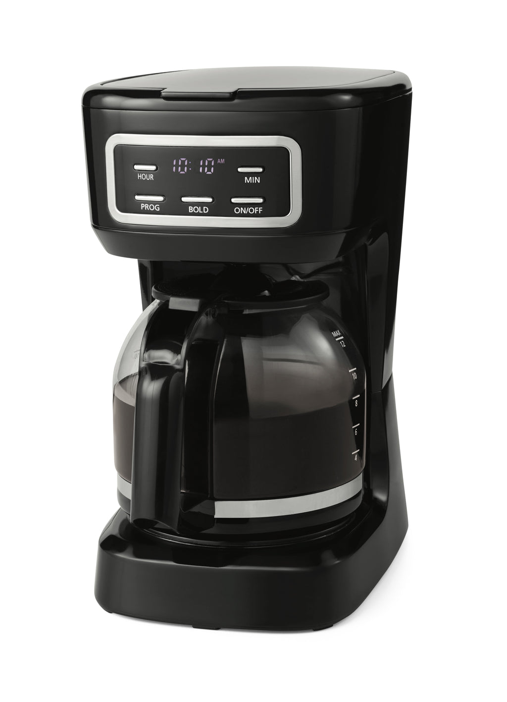 12-Cup Black Programmable Drip Coffee Maker