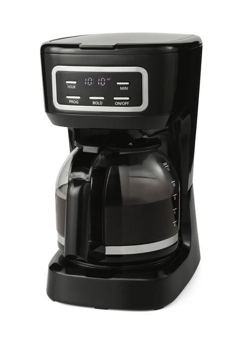 12-Cup Black Programmable Drip Coffee Maker
