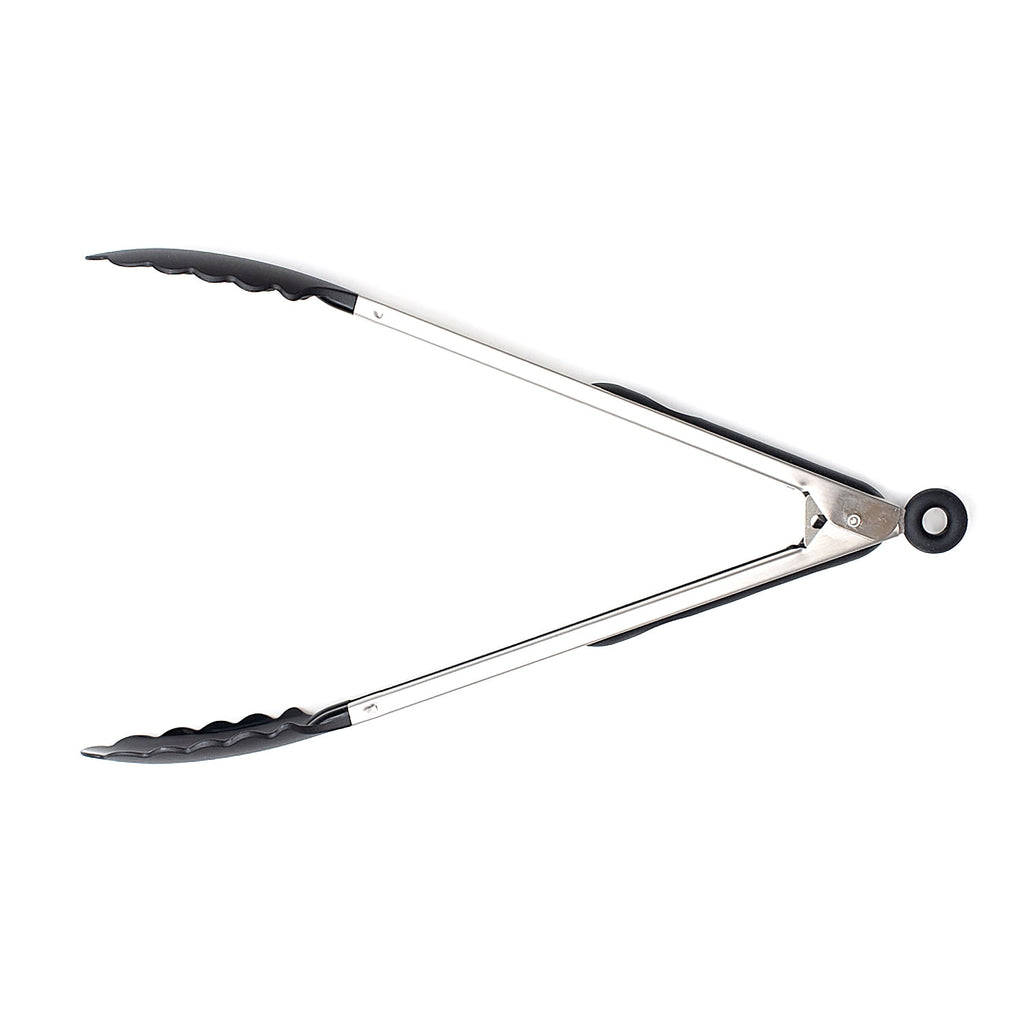 13 Inch Rust Resistant Nylon End Stainless Steel Dripless Kitchen Tongs