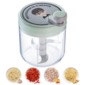 Manual Garlic Chopper Food Mincer for Vegetable Onion Meat Kitchen Cooking Meal Prep Tool