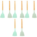8-Piece Multi-Function Silicone Cooking Utensil Set with Wood Handles, Scratch Resistant, Kitchen Tools for Home