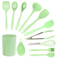Mint Green 12 Piece Silicone Cooking Utensils
