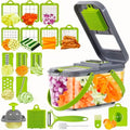 Multifunctional Vegetable Chopper Dicer Slicer Shredder Grater Peeler, Multi-Blade Kitchen Cutter for Onion Potato Fruit