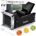 Potato Cutter, Sopito French Fry Cutter with 1/2 inch Stainless Steel Blade Great for Potatoes Carrots Cucumbers