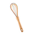 Woodens Handle Eggs Beater Handys Kitchen Tool Manual Silicone Whisks for Women