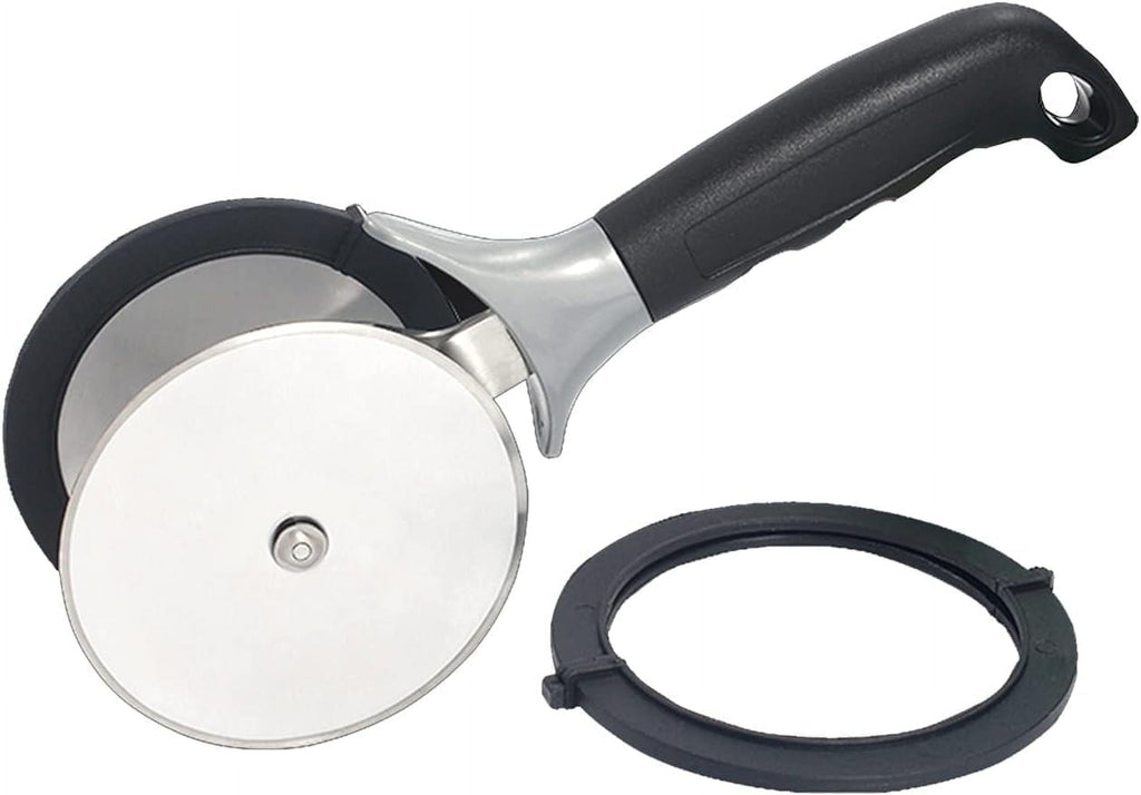 Lettuce with Protective Covers Dual Wheels Stainless Steel Circle Cutter Quick Kitchen Prep