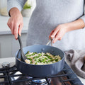 Silicone 3 Piece Cooking Utensil Set with Steel , Heat-Resistant Nonstick Kitchen Tools