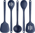 Silicone Kitchen Cooking Utensil Set: 446°F Heat Resistant 13.6in Long Kitchen Gadgets, BPA Free Non Stick Rubber Coo...