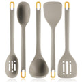 Silicone Kitchen Cooking Utensils Set, Heat Resistant 13inch Long Kitchen Gadgets, BPA Free Non Stick Rubber Cook Accessories For Food Prep,