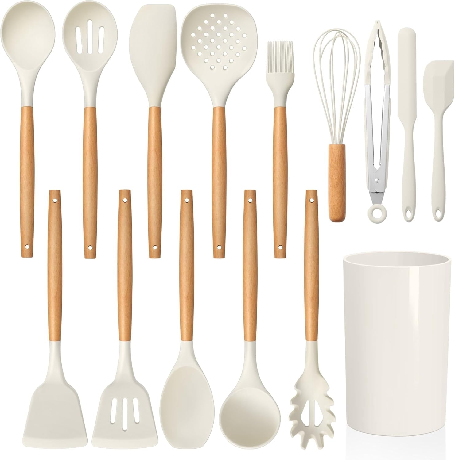 Silicone Kitchen Utensil Set, Heat Resistant Kitchen Gadgets and Tools