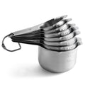 Stainless Steel Measuring Cups, Kitchen Tools with Easy to Read Markings for Measuring Dry or Liquid Ingredients, Set...