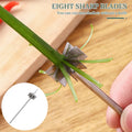 Stainless Steel Vegetable Cutter -Purpose Onion Scallion Garlic Chopper Slicer for Kitchen Food Prep Efficient Tool