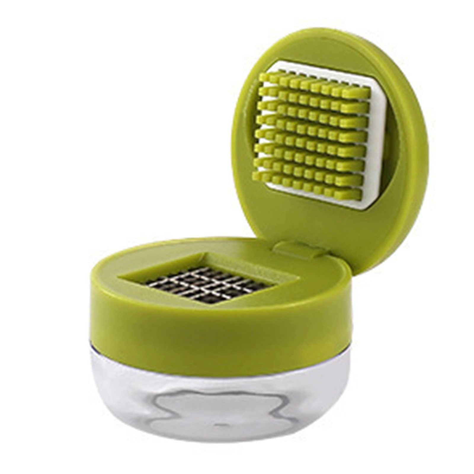 Multi Functional Manual Garlic Press and Mincer Tool, Integrated Slicer Dicer Grater and Storage Container, Portable ...