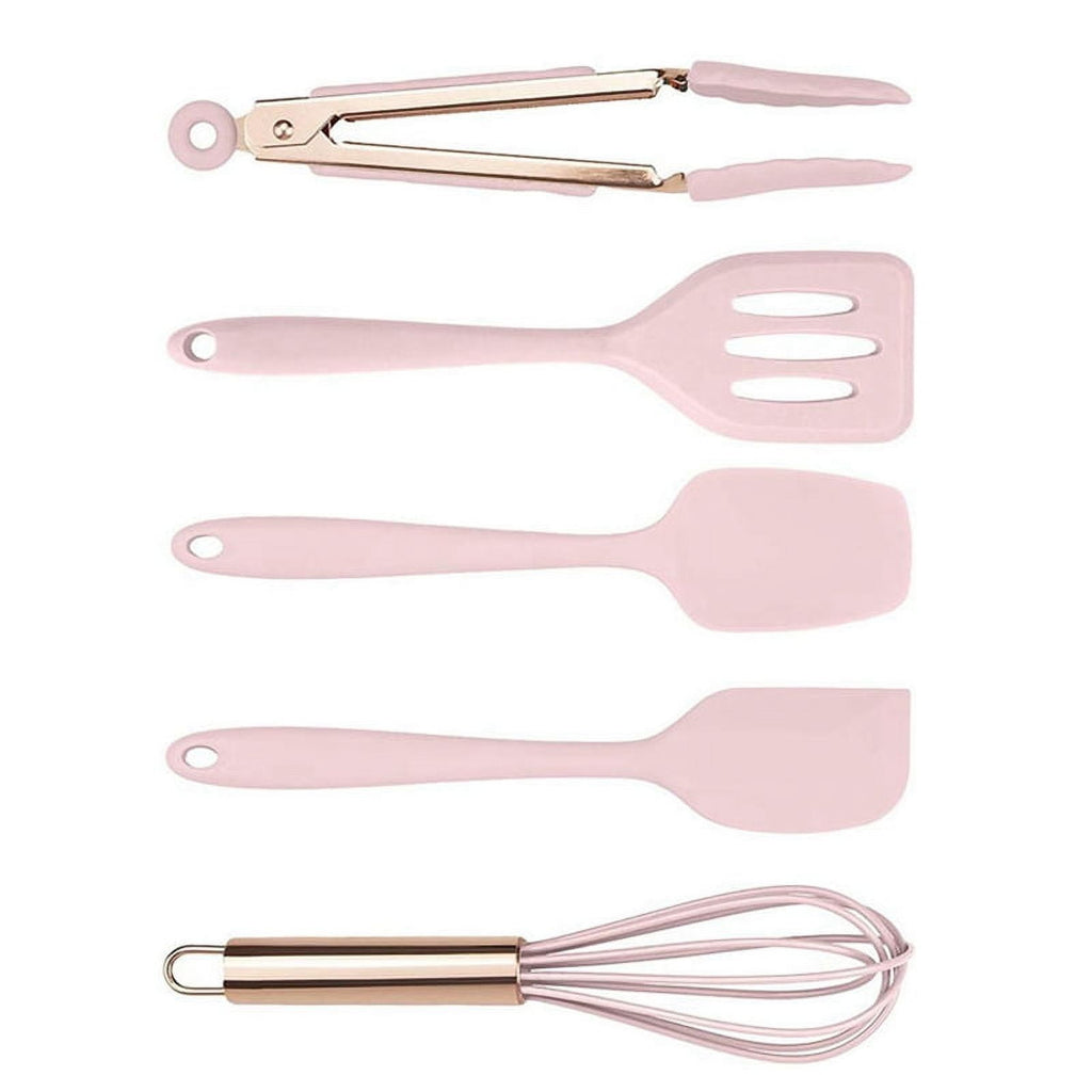 Silicone Cooking Utensils Kitchen Utensil Set for Nonstick Cookware