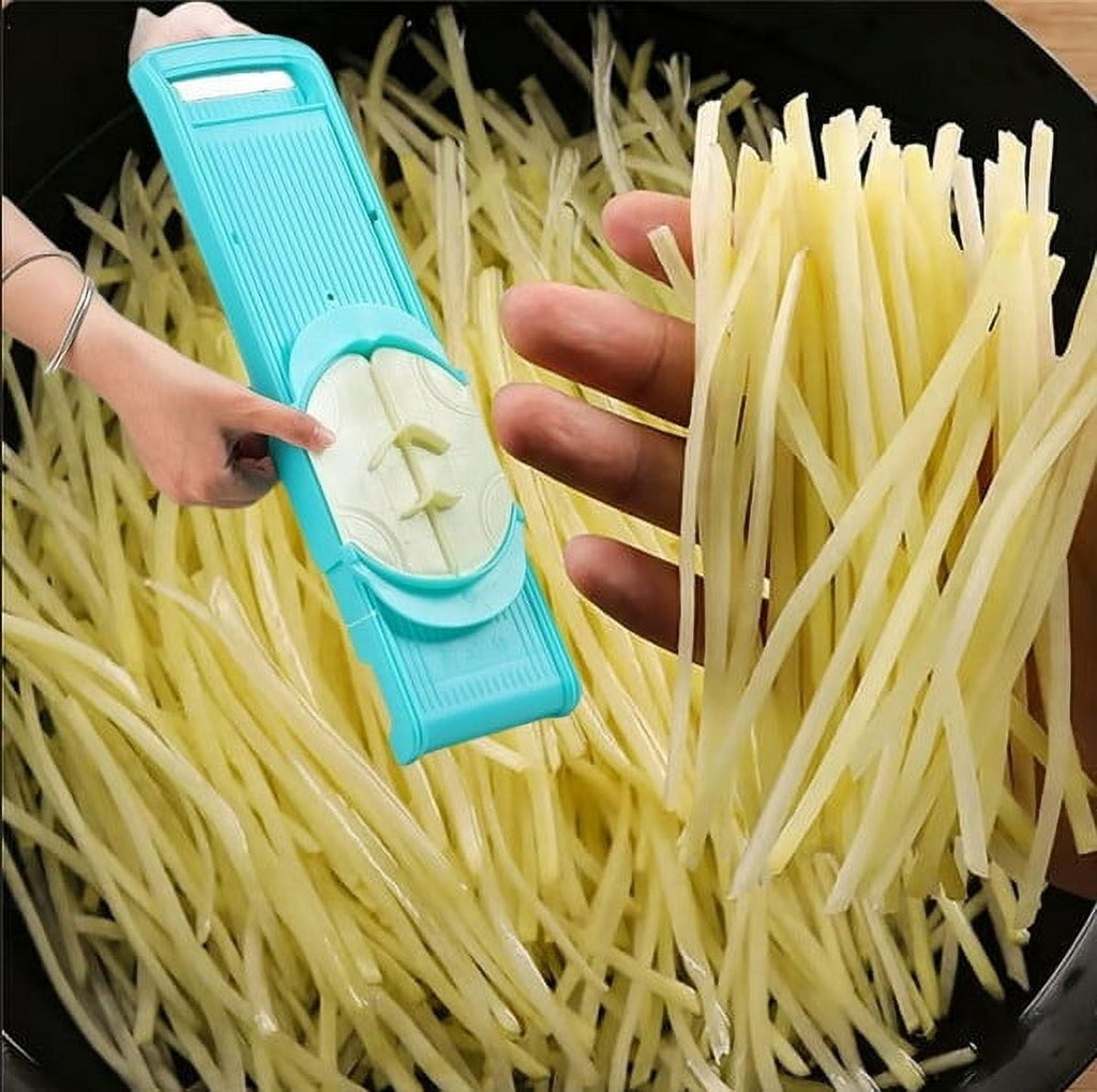 Vegetable Cutter, Multi-functional Kitchen Tool for Slicing Shredding Grating, Efficient Food Prep for Salads Stir-fr...