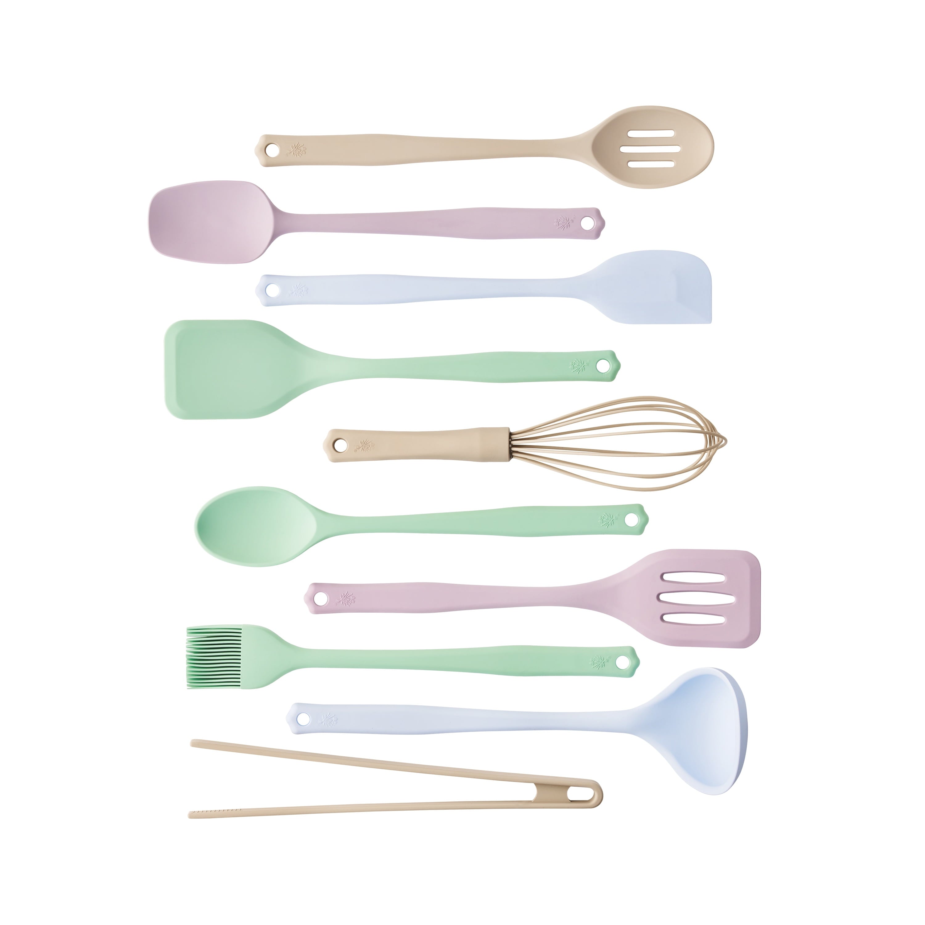 The Pioneer Woman 10-Piece Silicone Cooking Utensils Set, Multicolor