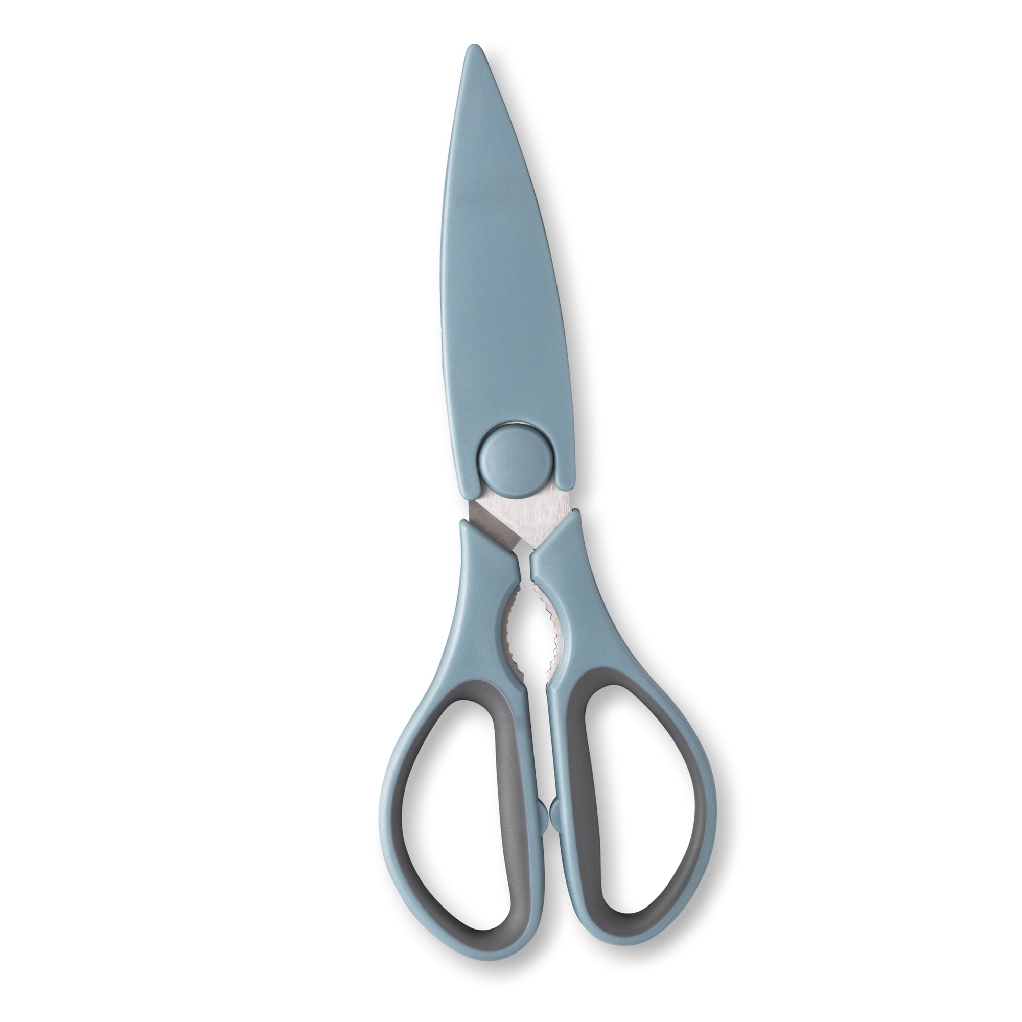 Stainless Steel Kitchen Shears with Sheath, Blue