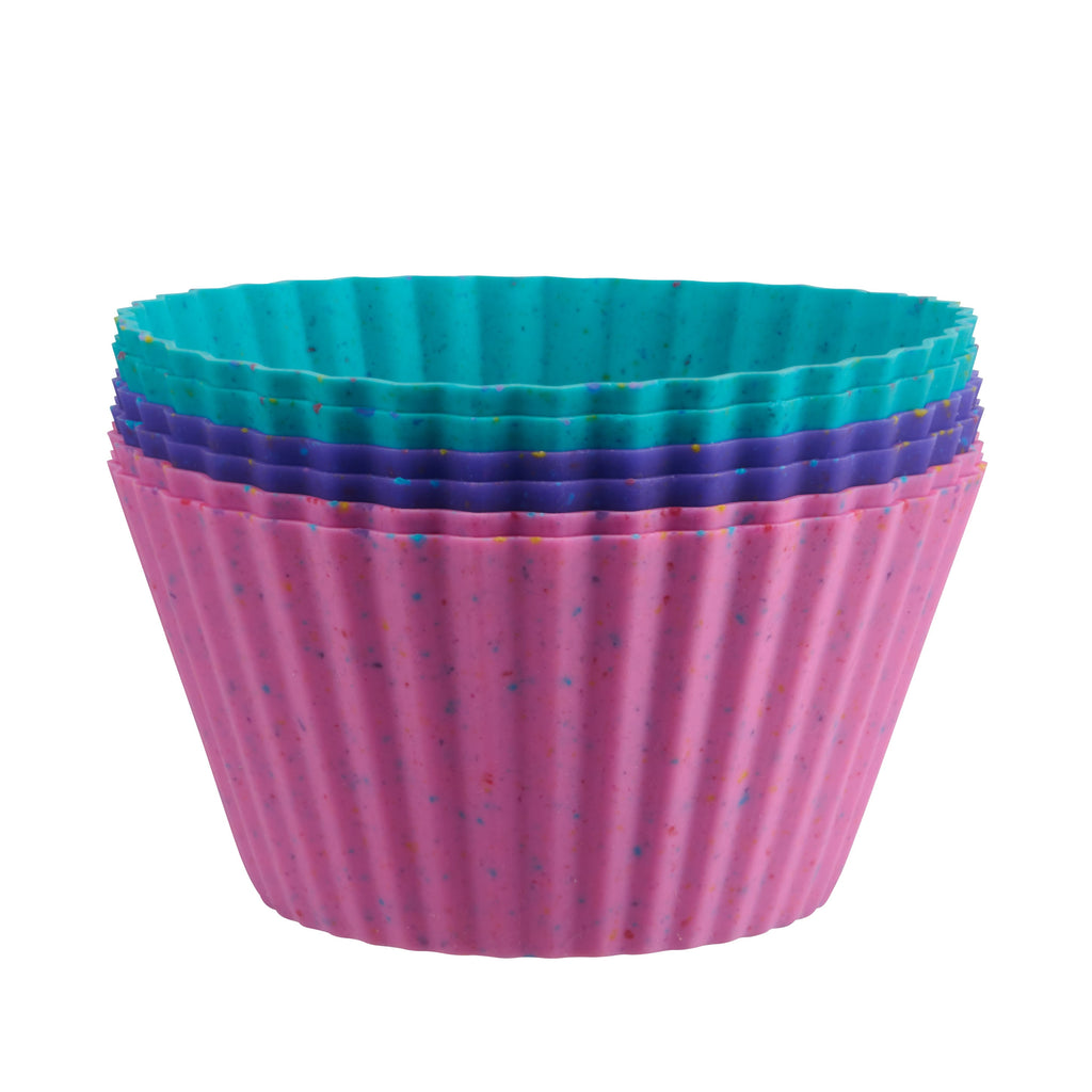 Jumbo Reusable Silicone Baking Cups 6ct – for Muffins, Cupcakes, Individual Pies, Rice Krispies Treats, Egg Bites, Ma...