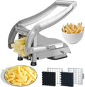 Cutter with 2 Blades, Professional Potato Cutter Stainless Steel, Potato Slicer Fries, No-Slip Suction Technology, Pr...