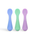 Silicone Toddler Training Spoons, Baby, Silicone Flatware Sets, 3 Pack