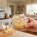 Manual Garlic Paste Maker, Food Grade Plastic Garlic Chopper Slicer, Easy Use Garlic Mincer Tool For Home Kitchen Mea...