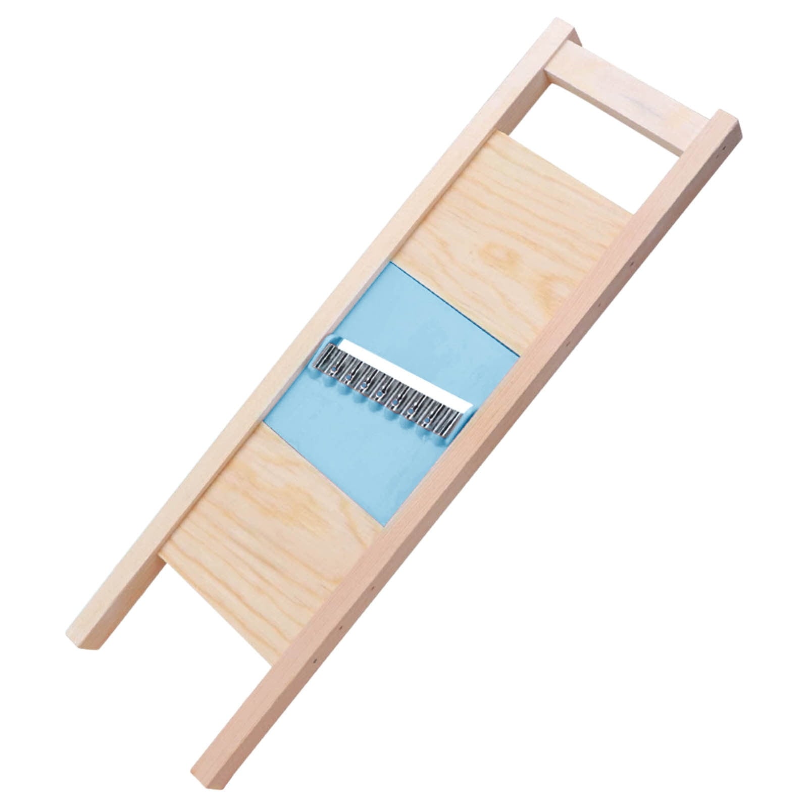 Potato Cutter, Wooden Handle Mesh Potato Slicer, Waffle Fry Maker, Vegetable Cutting Tool, Potato Chip Eraser, Kitche...