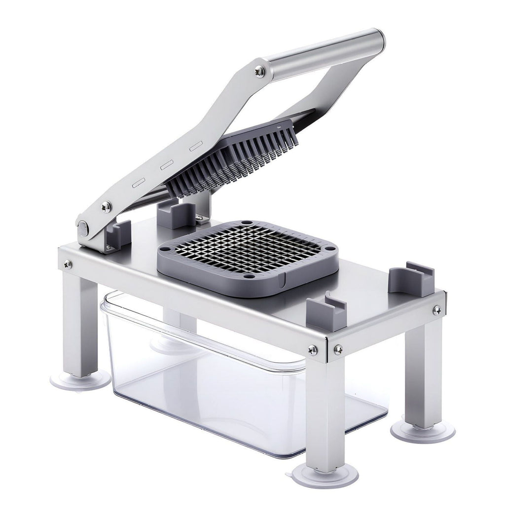 Slicer, 8 Blades Food Cutter for Kitchen - All-in-1 Veggie with Container, Stainless Steel Blades, Dicer, Slicer & Ju...